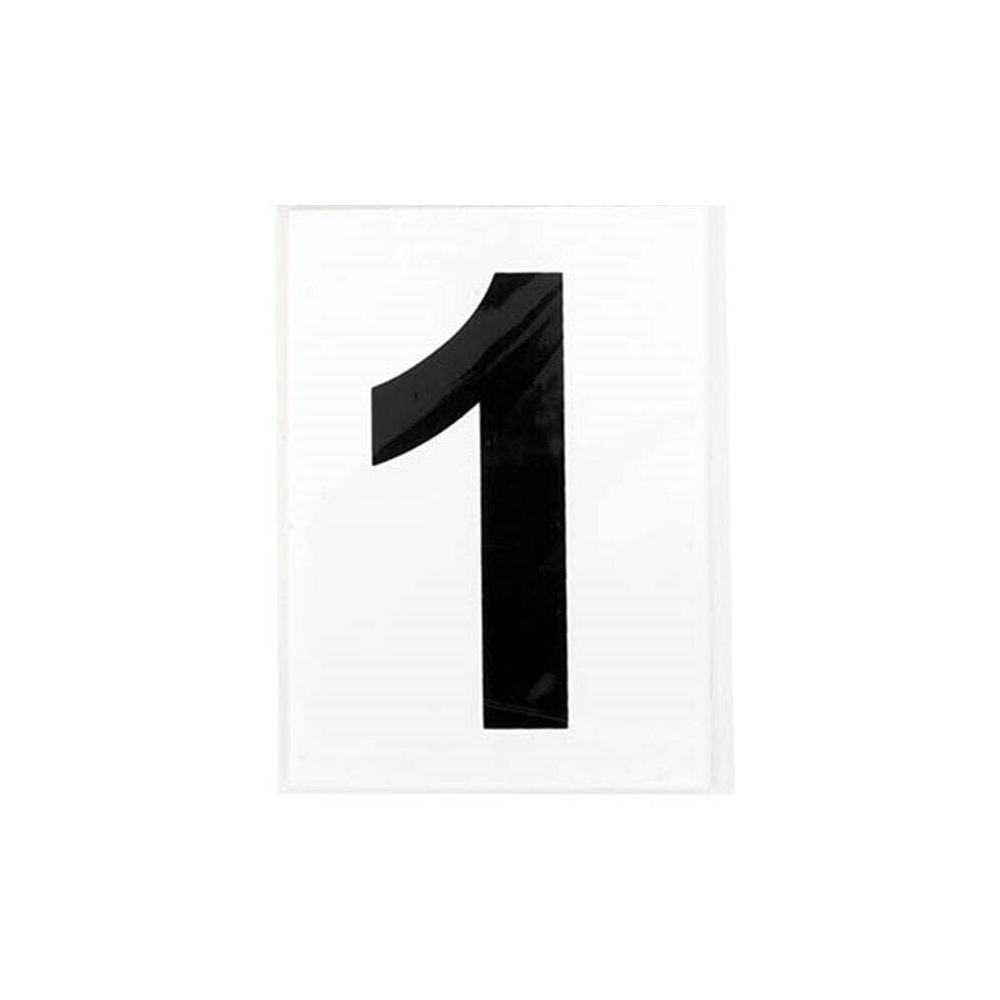 Stuk Decal 1 Number Sticker Self Adhesive House Door Address Letter Box Sign Decal White No