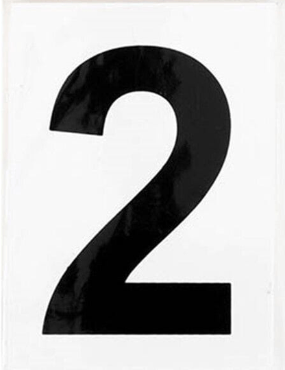 Stuk Decal 2 Number Sticker Self Adhesive House Door Address Letter Box Sign Decal White No