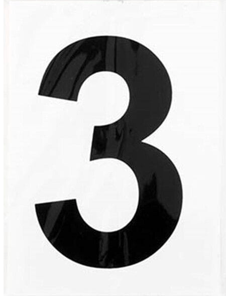 Stuk Decal 3 Number Sticker Self Adhesive House Door Address Letter Box Sign Decal White No