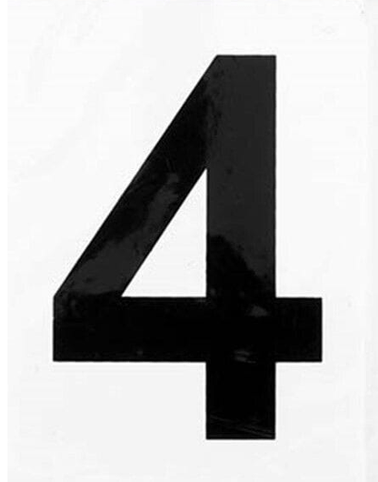 Stuk Decal 4 Number Sticker Self Adhesive House Door Address Letter Box Sign Decal White No