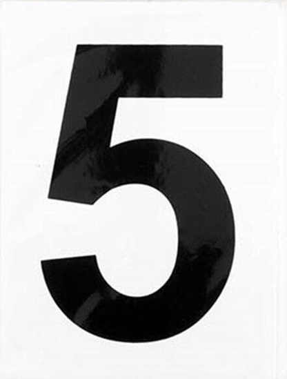 Stuk Decal 5 Number Sticker Self Adhesive House Door Address Letter Box Sign Decal White No