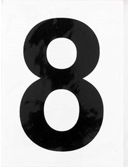 Stuk Decal 8 Number Sticker Self Adhesive House Door Address Letter Box Sign Decal White No