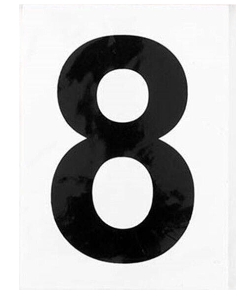 Stuk Decal 8 Number Sticker Self Adhesive House Door Address Letter Box Sign Decal White No
