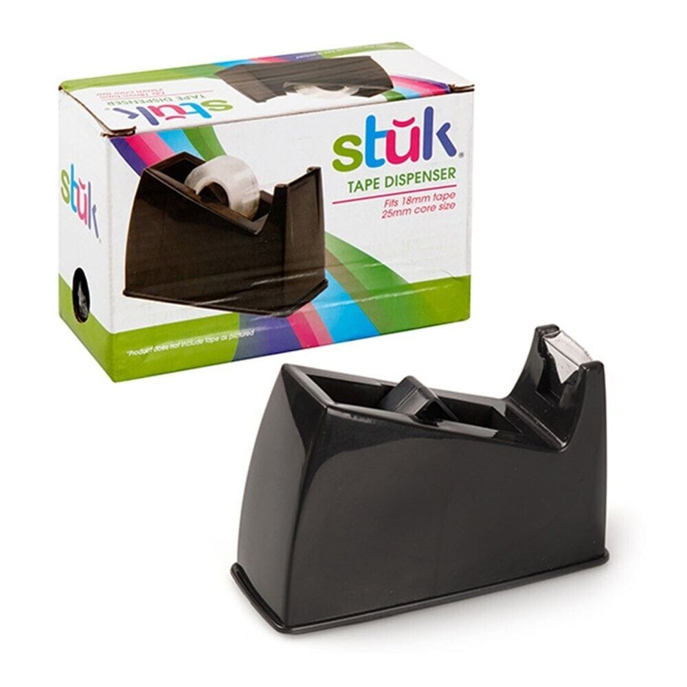 Stuk Home & Garden > Home Office Accessories > Tape & Dispensers Sticky Desktop Tape Dispenser Holder Cutter With Tape Roll Packaging Office Desk