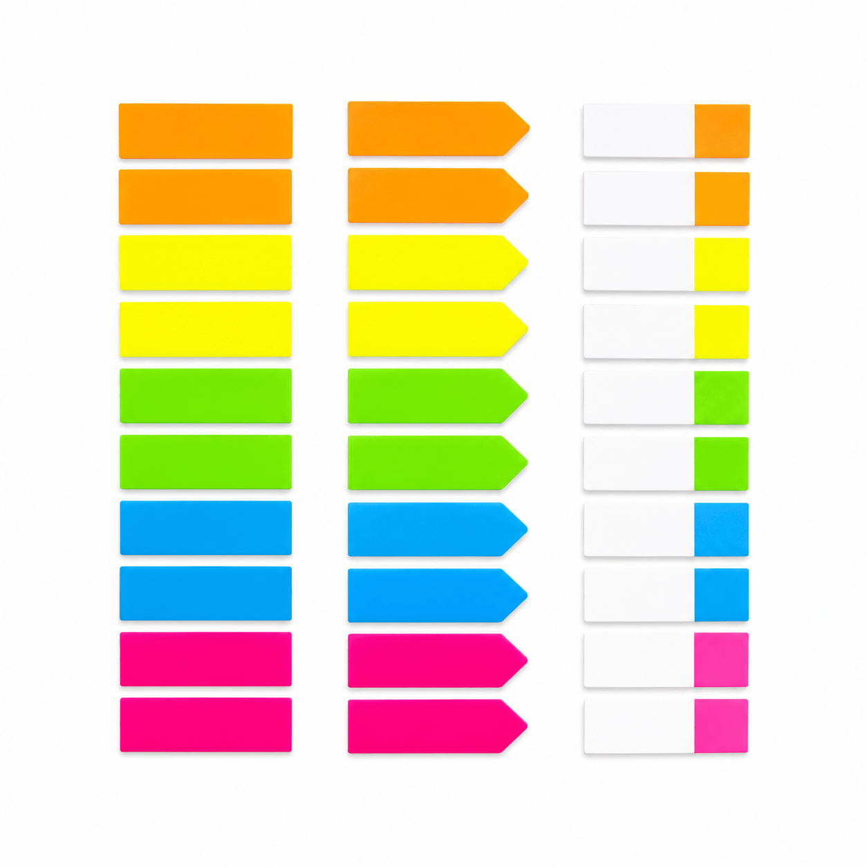 Stuk Sticker labels 200x Sticky Flags Note 5 Colours Indexing Filing Office School Home 45x12mm
