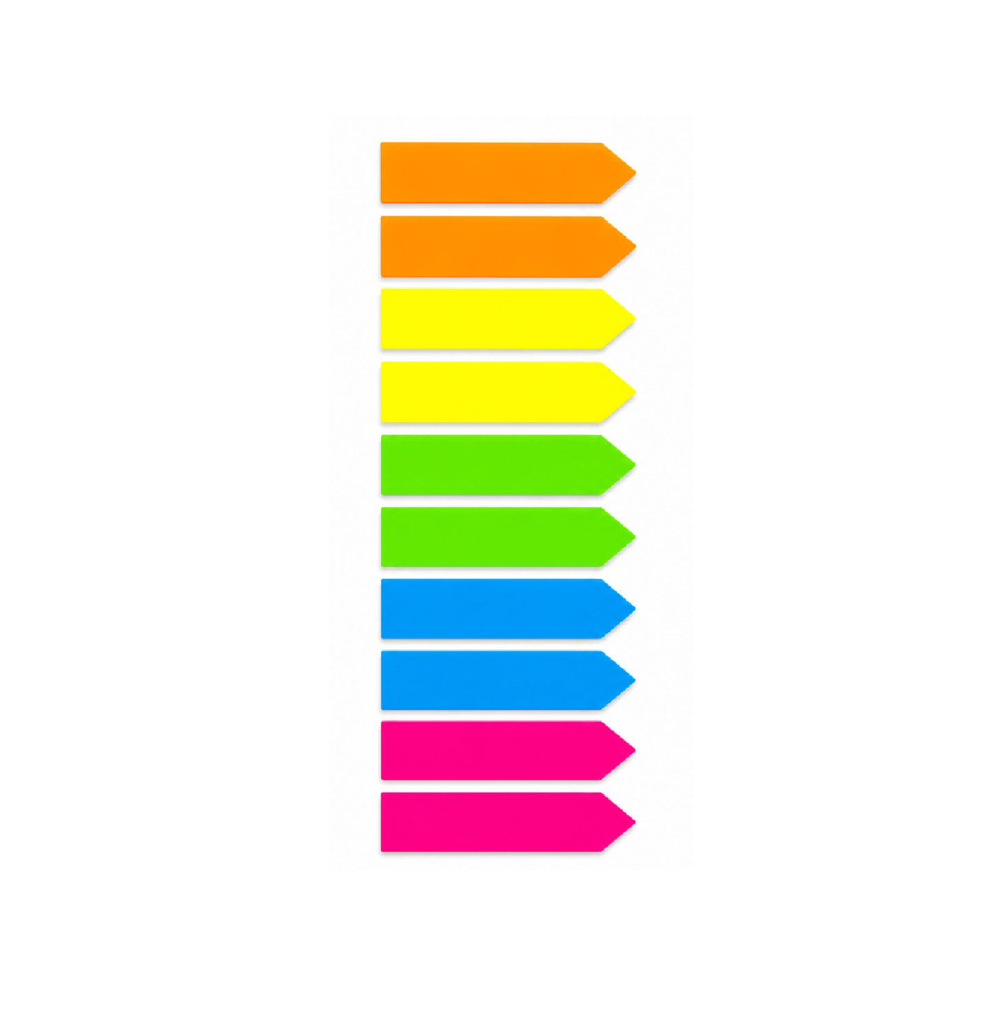 Stuk Sticker labels D1 200x Sticky Flags Note 5 Colours Indexing Filing Office School Home 45x12mm