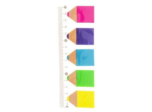 Stuk Sticker labels Sticky Flags Note Pad 5 Colours 43x25mm Pack of 100 Sheets