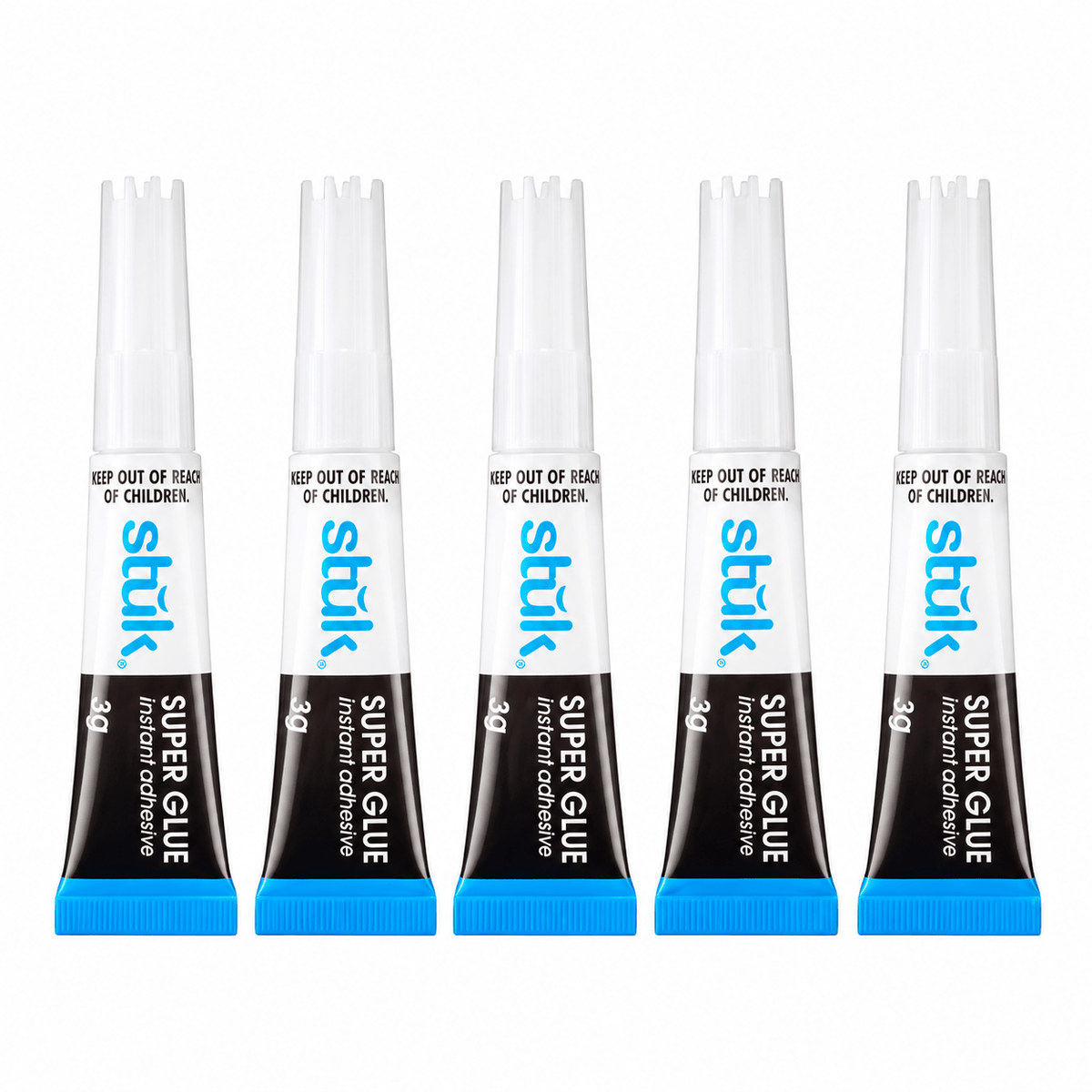Stuk Super Glue 5PCS Extra Strong SUPER GLUE 3g Multi Purpose Leather Plastic Paper Wood Rubber