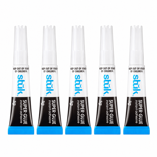Stuk Super Glue 5PCS Extra Strong SUPER GLUE 3g Multi Purpose Leather Plastic Paper Wood Rubber
