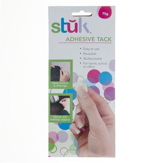 Stuk Tack Stuk Tack Re-usable Adhesive 75g Hold up Poster Clean Keyboard Office Picture