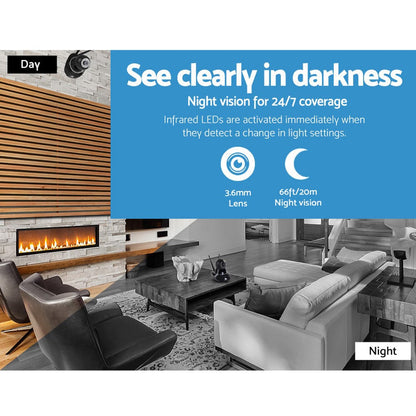 UL-Tech Electronics > Business & Home Security > Security Cameras & Accessories UL-tech 1080P Wireless IP Camera Security WIFI Cam Black