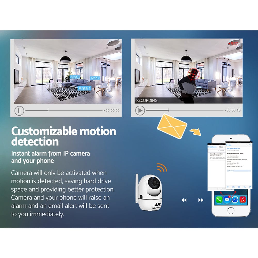 UL-Tech Electronics > Business & Home Security > Security Cameras & Accessories UL-tech 1080P Wireless IP Camera WIFI Home Security Cam
