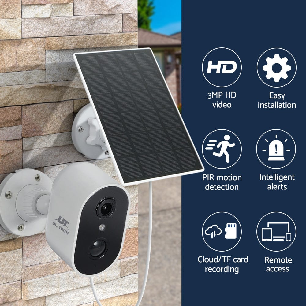 UL-Tech Electronics > Business & Home Security > Security Cameras & Accessories UL-tech 1080P Wireless Security IP Camera Rechargeable Outdoor CCTV Solar Panel