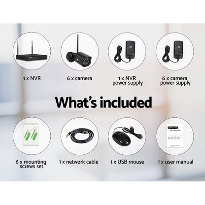 UL-Tech Electronics > Business & Home Security > Security Cameras & Accessories UL-TECH 3MP 8CH NVR Wireless 6 Security Cameras Set