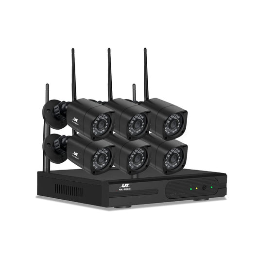 UL-Tech Electronics > Business & Home Security > Security Cameras & Accessories UL-TECH 3MP 8CH NVR Wireless 6 Security Cameras Set