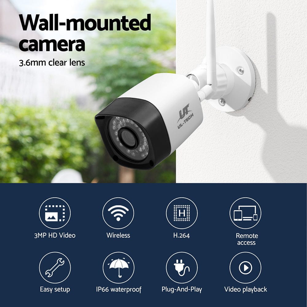 UL-Tech Electronics > Business & Home Security > Security Cameras & Accessories UL-tech 3MP Wireless CCTV 8CH 8 Square Camera