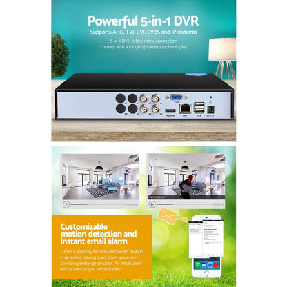 UL-Tech Electronics > Business & Home Security > Security Cameras & Accessories UL-tech 4CH DVR 1080P 5in1 CCTV Video Recorder
