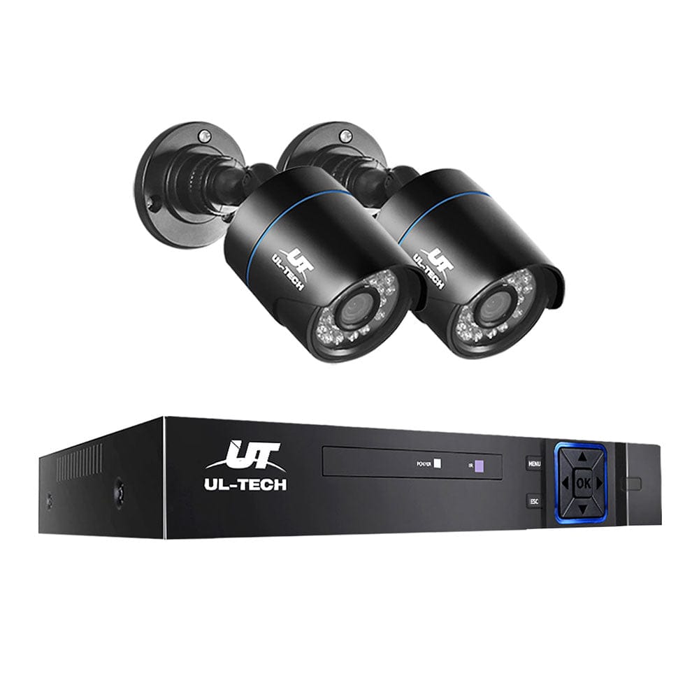 UL-Tech Electronics > Business & Home Security > Security Cameras & Accessories UL-tech CCTV Security System 4CH DVR 2 Cameras 1080p
