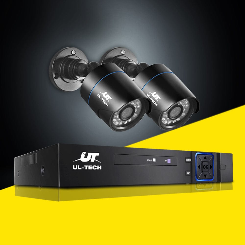 UL-Tech Electronics > Business & Home Security > Security Cameras & Accessories UL-tech CCTV Security System 4CH DVR 2 Cameras 1080p