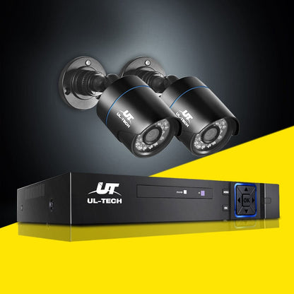 UL-Tech Electronics > Business & Home Security > Security Cameras & Accessories UL-tech CCTV Security System 4CH DVR 2 Cameras 1080p