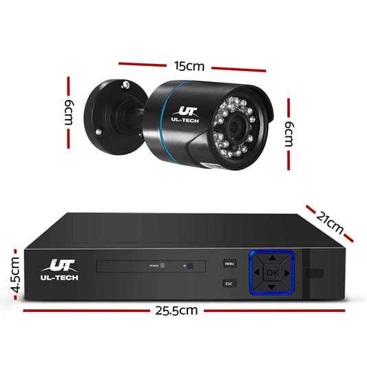 UL-tech Electronics > Business & Home Security > Security Cameras & Accessories UL-tech CCTV Security System 4CH DVR 4 Cameras 1080p