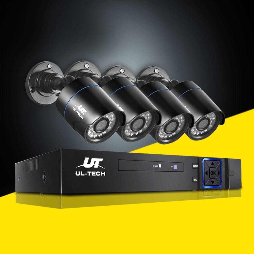 UL-tech Electronics > Business & Home Security > Security Cameras & Accessories UL-tech CCTV Security System 4CH DVR 4 Cameras 1080p