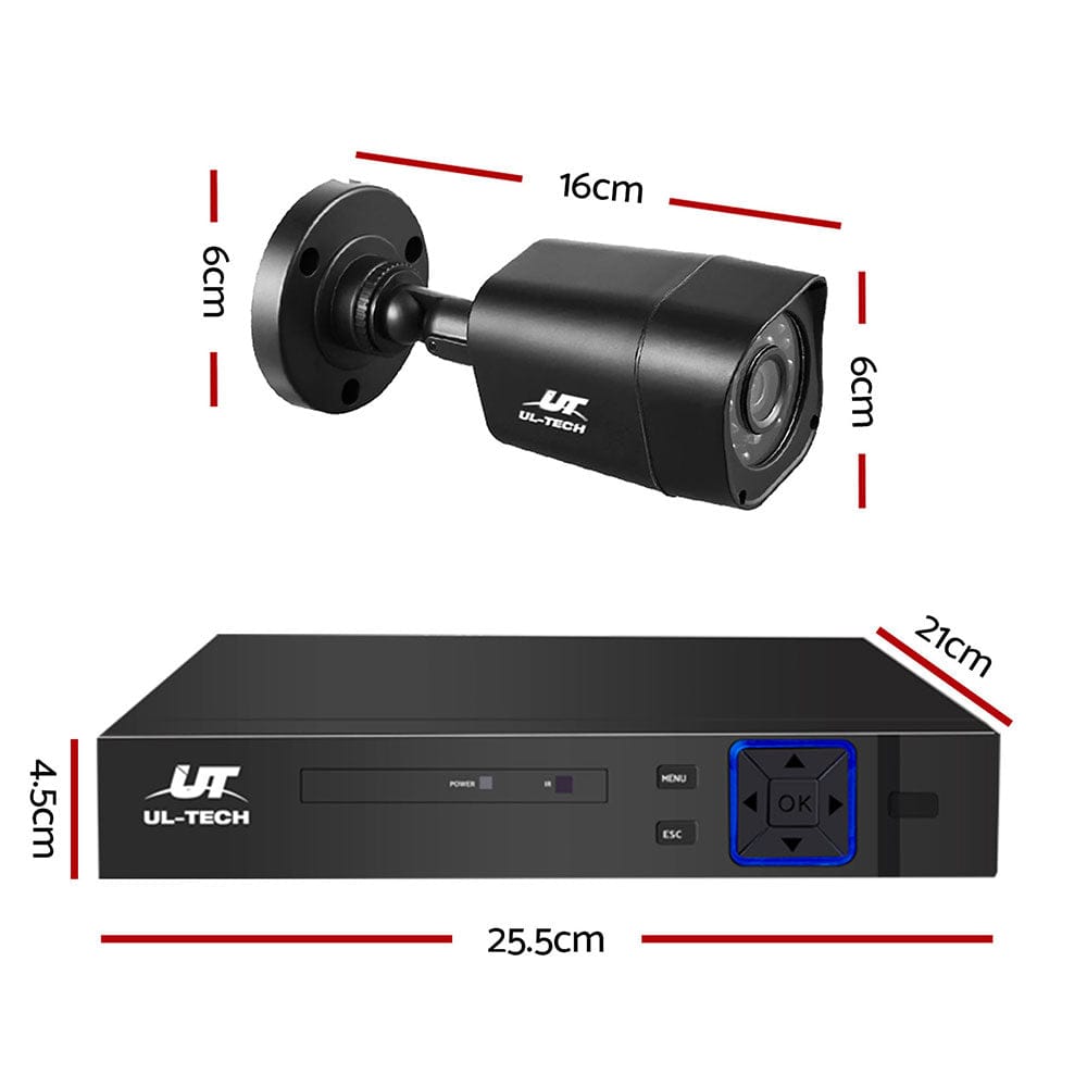 UL-Tech Electronics > Business & Home Security > Security Cameras & Accessories UL-tech CCTV Security System 4CH DVR 4 Cameras 1080p
