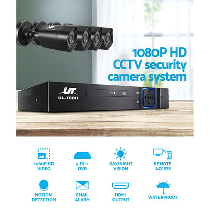 UL-Tech Electronics > Business & Home Security > Security Cameras & Accessories UL-tech CCTV Security System 4CH DVR 4 Cameras 1080p