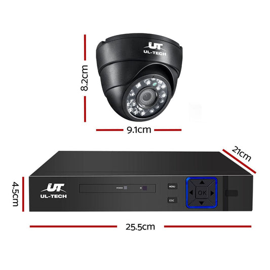 UL-Tech Electronics > Business & Home Security > Security Cameras & Accessories UL-tech CCTV Security System 8CH DVR 4 Cameras 1080p