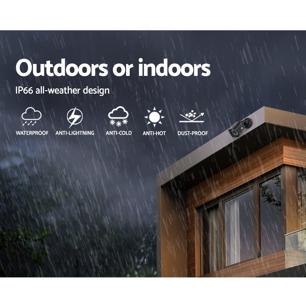 UL-Tech Electronics > Business & Home Security > Security Cameras & Accessories UL-tech CCTV Wireless Security Camera System 8CH Home Outdoor WIFI 6 Square Cameras Kit 1TB