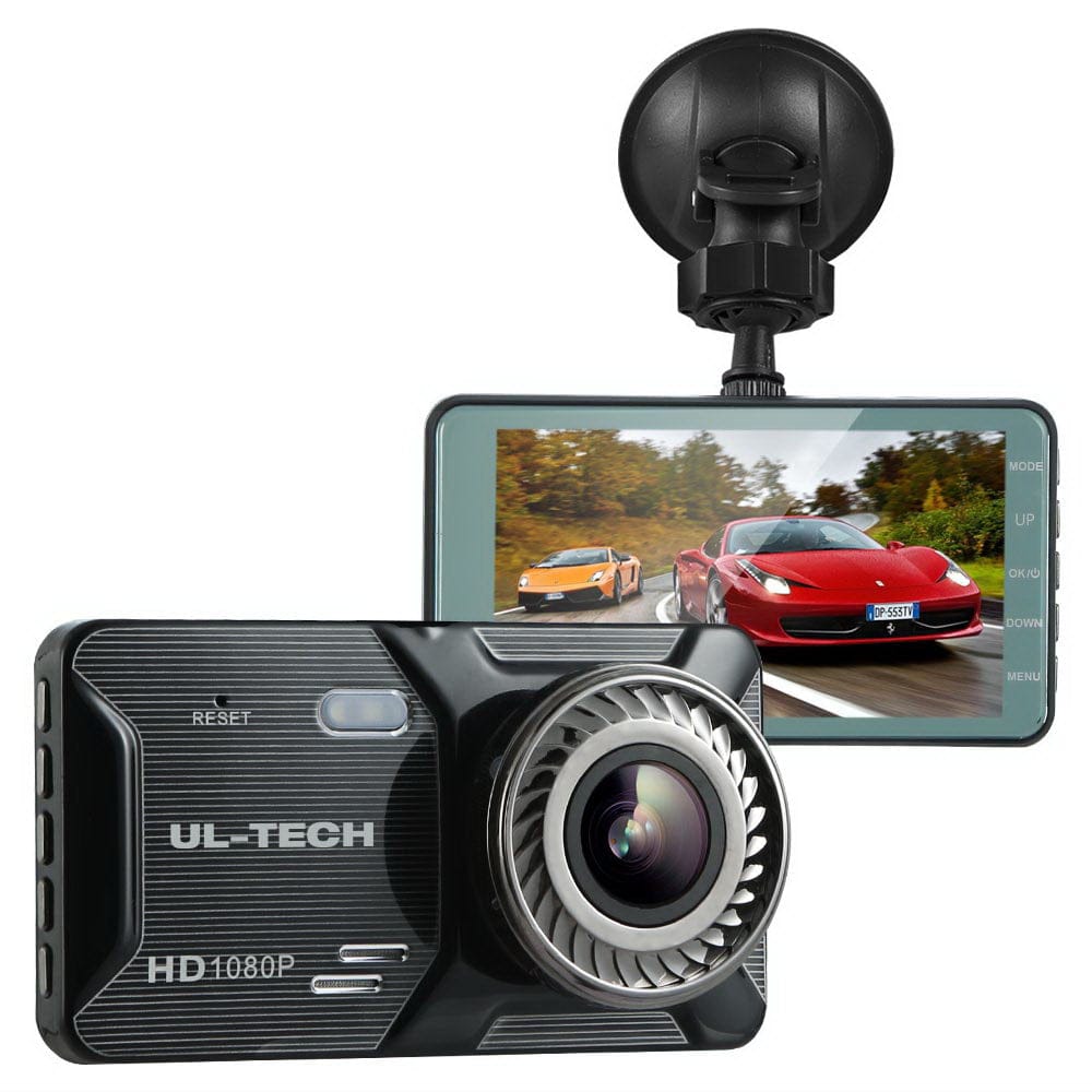 UL-Tech Electronics > Business & Home Security > Security Cameras & Accessories UL-tech Dash Camera 1080P 4" Front Rear Cam,UL-tech Dash Camera 1080P 4" Front Rear View Dual Cam Car DVR Reverse Recorder