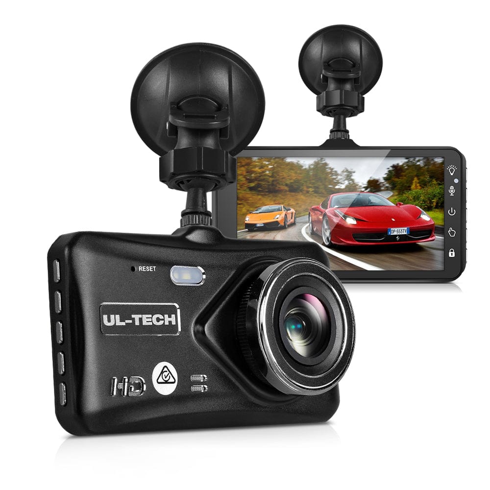 UL-Tech Electronics > Business & Home Security > Security Cameras & Accessories UL-tech Dash Camera 1080P 4" Front Rear View,UL-tech Dash Camera 1080P 4" Front Rear View Cam Car DVR Reverse Recorder 32GB