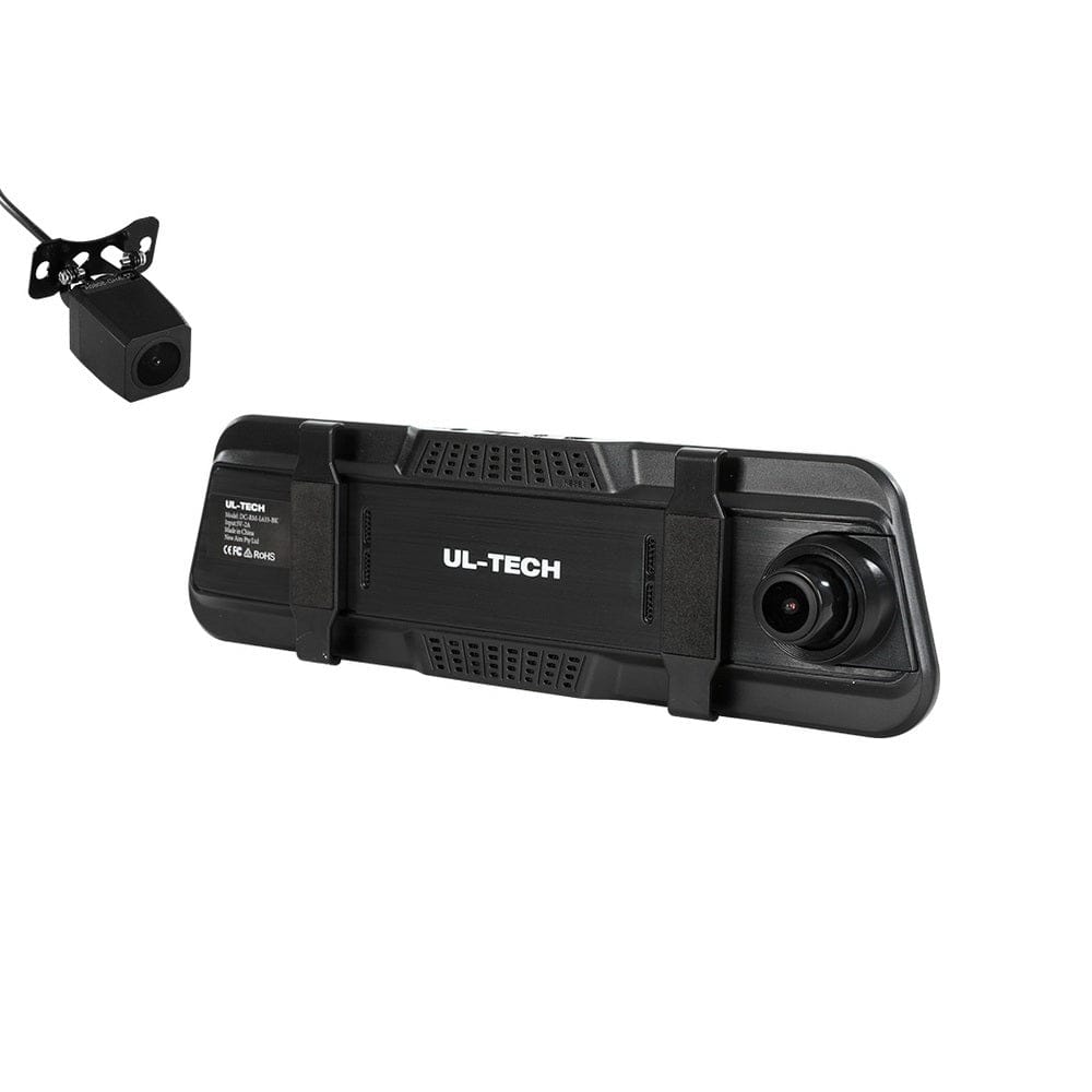 UL-Tech Electronics > Business & Home Security > Security Cameras & Accessories UL-tech Dash Camera 1080P 9.66" Front and Rear View Cam Car DVR Reverse Recorder