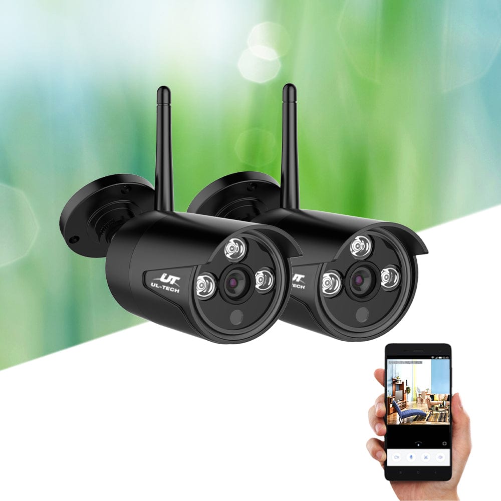 UL-Tech Electronics > Business & Home Security > Security Cameras & Accessories UL-tech Wireless CCTV 3MP 2 Cameras Bullet