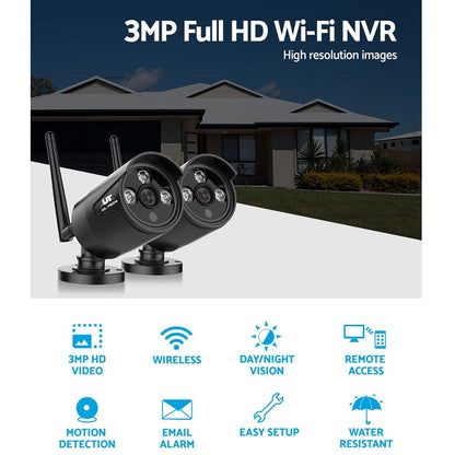 UL-Tech Electronics > Business & Home Security > Security Cameras & Accessories UL-tech Wireless CCTV 3MP 2 Cameras Bullet