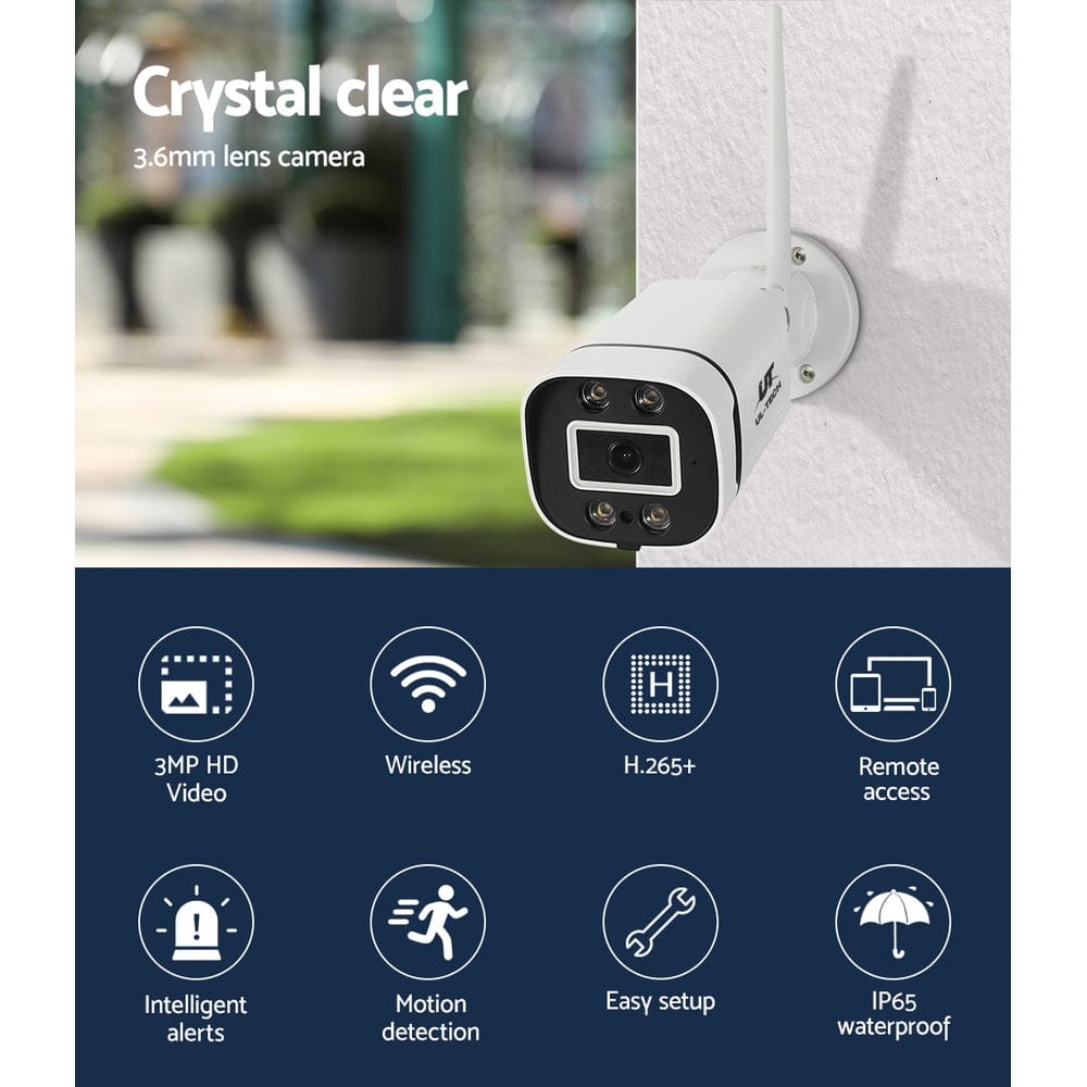 UL-Tech Electronics > Business & Home Security > Security Cameras & Accessories UL-tech Wireless CCTV 3MP 2 Cameras Square