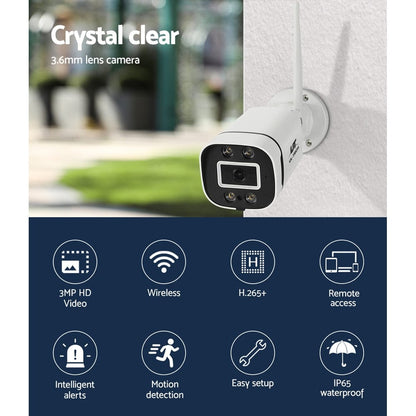 UL-Tech Electronics > Business & Home Security > Security Cameras & Accessories UL-tech Wireless CCTV 3MP 2 Cameras Square