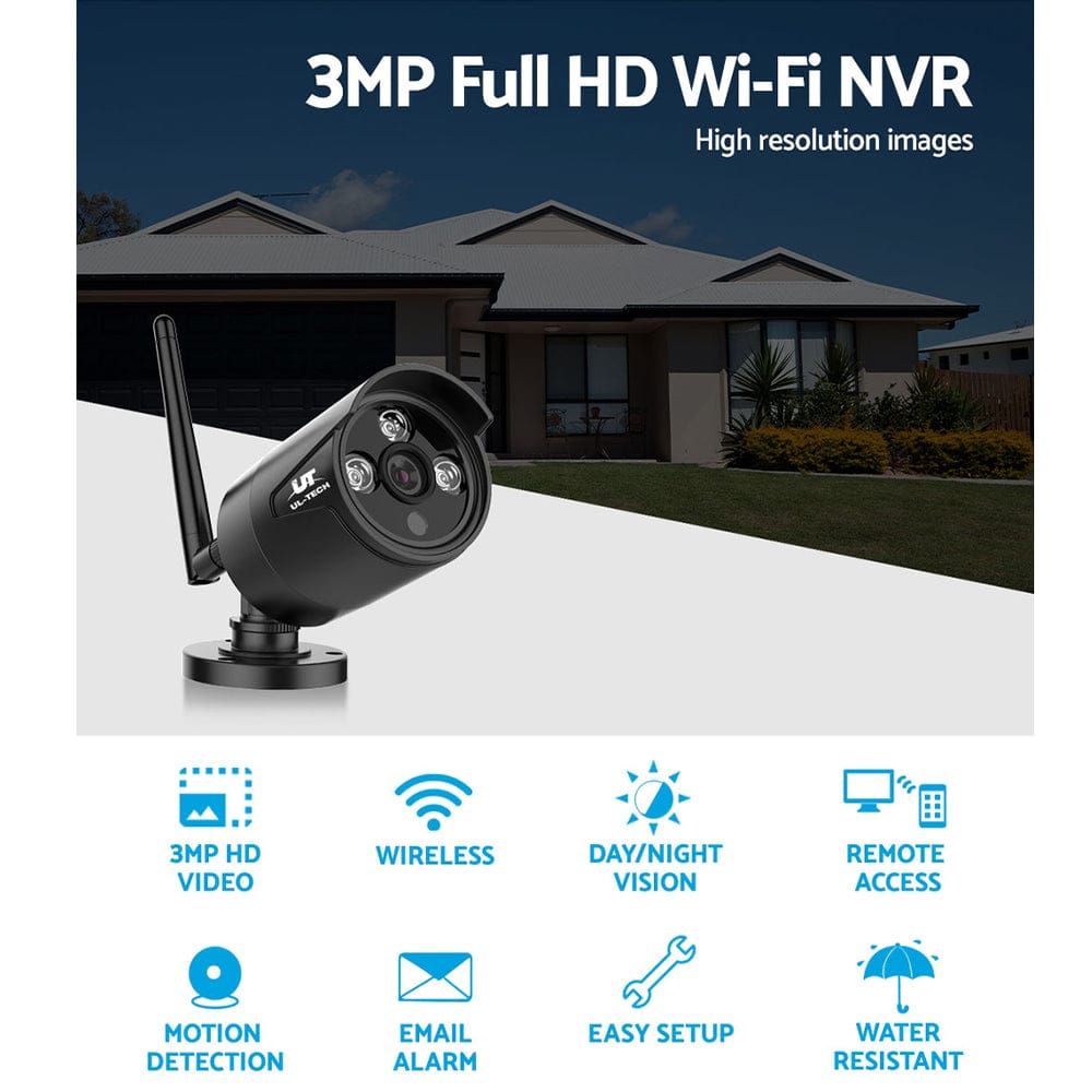 UL-Tech Electronics > Business & Home Security > Security Cameras & Accessories UL-tech Wireless CCTV 3MP Camera Bullet