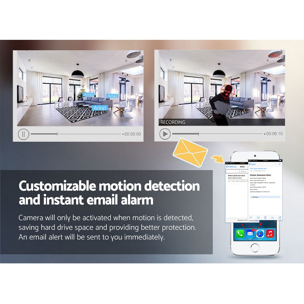 UL-Tech Electronics > Business & Home Security > Security Cameras & Accessories UL-tech Wireless CCTV 3MP Camera Bullet
