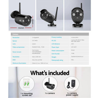 UL-Tech Electronics > Business & Home Security > Security Cameras & Accessories UL-tech Wireless CCTV 3MP Camera Bullet
