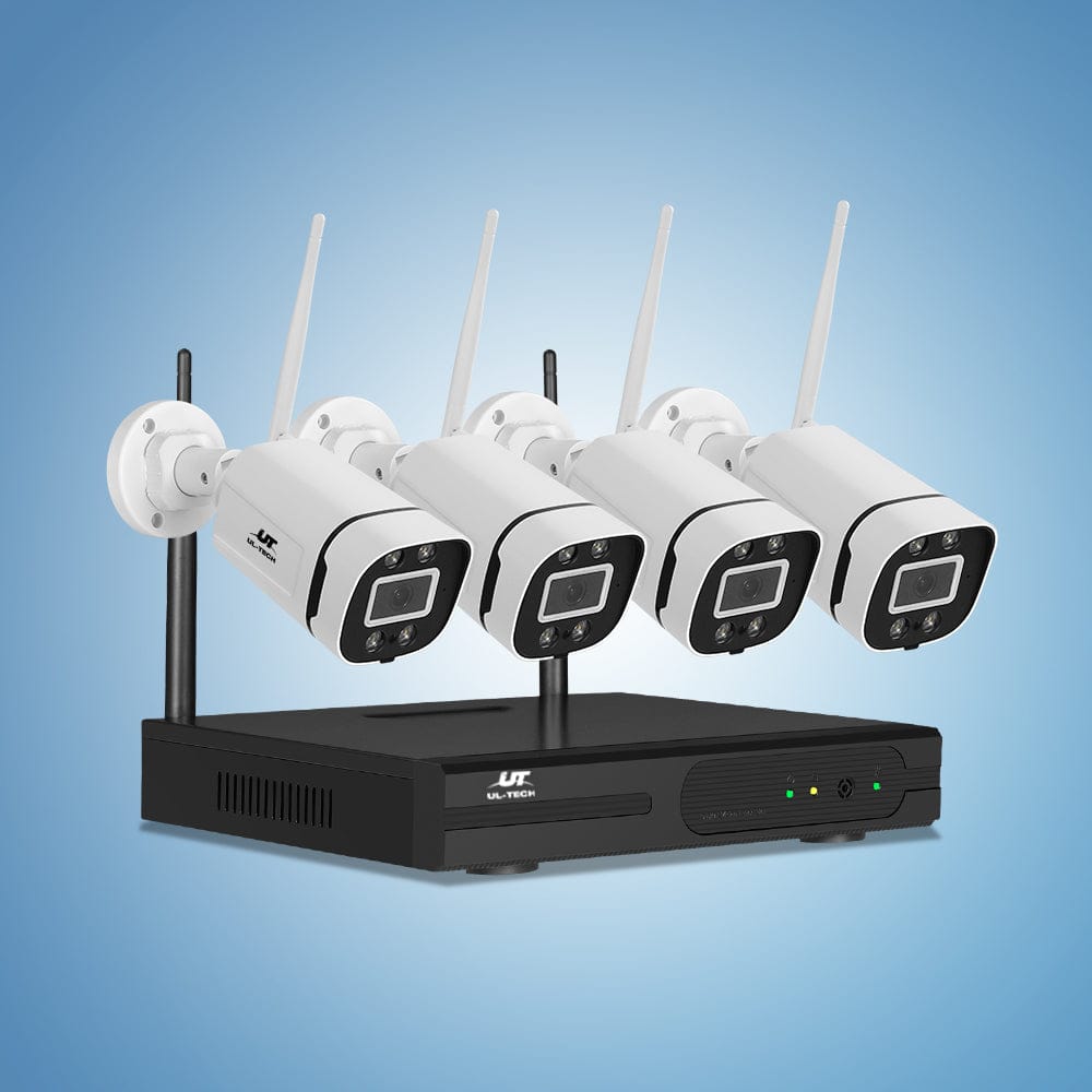 UL-Tech Electronics > Business & Home Security > Security Cameras & Accessories UL-tech Wireless CCTV Security System 8CH NVR 3MP 4 Square Cameras