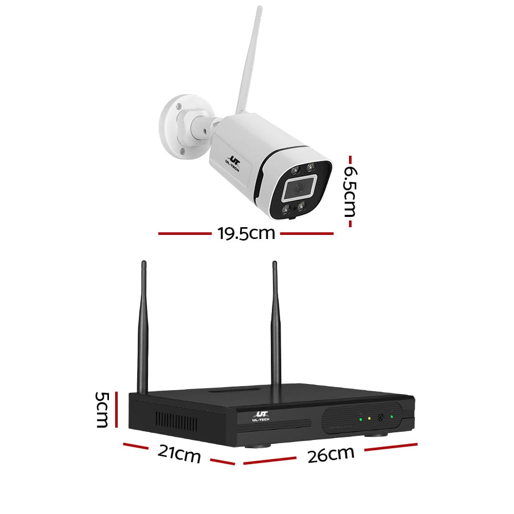 UL-Tech Electronics > Business & Home Security > Security Cameras & Accessories UL-tech Wireless CCTV Security System 8CH NVR 3MP 4 Square Cameras
