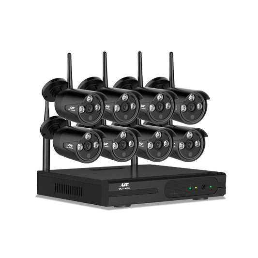 UL-Tech Electronics > Business & Home Security > Security Cameras & Accessories UL-tech Wireless CCTV Security System 8CH NVR 3MP 8 Bullet Cameras