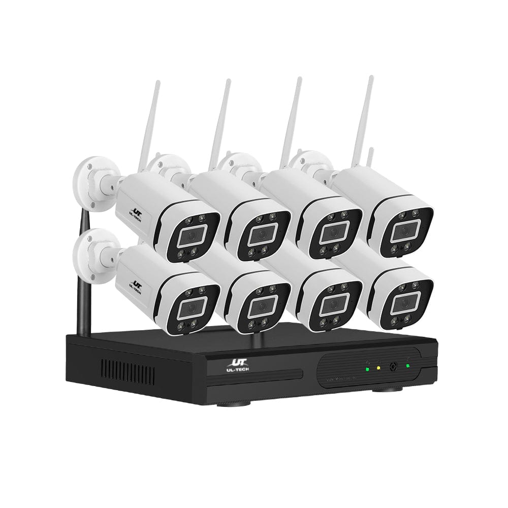 UL-Tech Electronics > Business & Home Security > Security Cameras & Accessories UL-tech Wireless CCTV Security System 8CH NVR 3MP 8 Square Cameras
