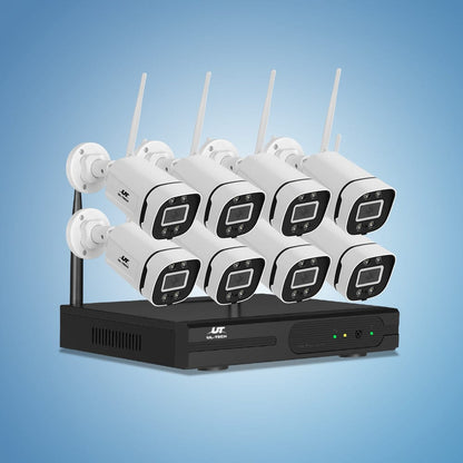 UL-Tech Electronics > Business & Home Security > Security Cameras & Accessories UL-tech Wireless CCTV Security System 8CH NVR 3MP 8 Square Cameras