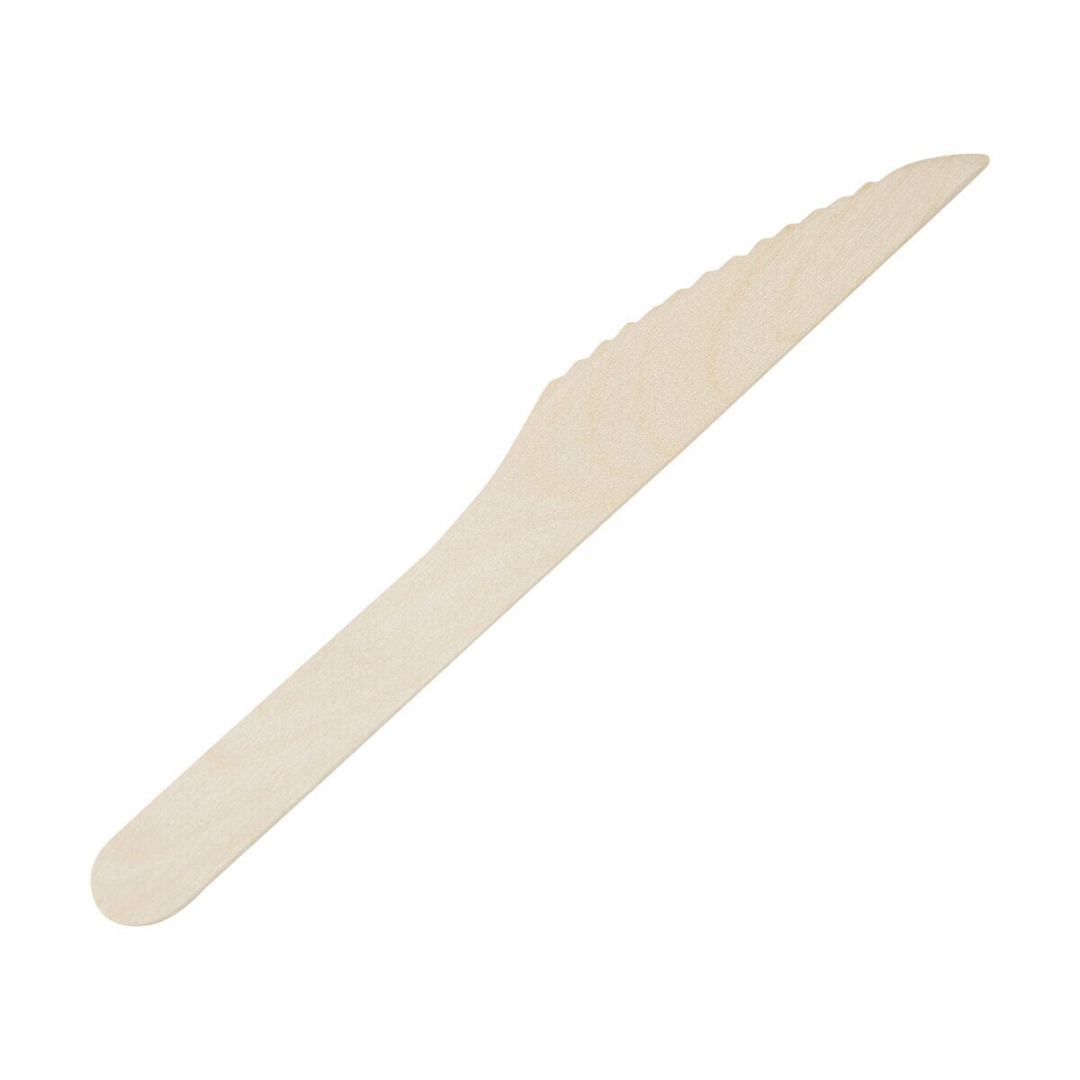 Unbranded 10 Pack Disposable Wooden Knive Eco-friendly Compostable Camping Catering Party