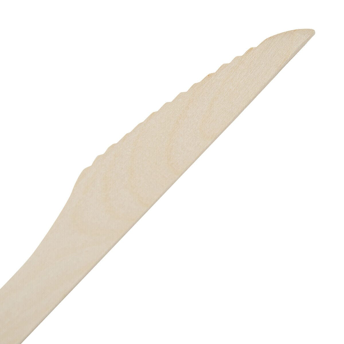 Unbranded 10 Pack Disposable Wooden Knive Eco-friendly Compostable Camping Catering Party