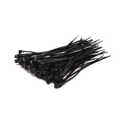 Unbranded 100 Pcs Black Plastic Cable Zip Tie Fasten Wrap 3x100mm DW
