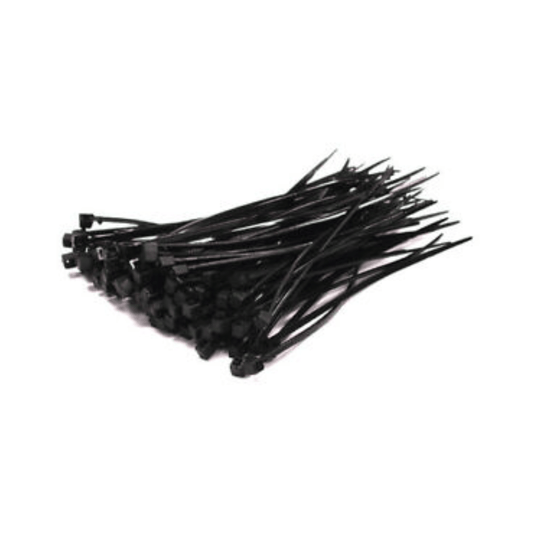 Unbranded 100 Pcs Black Plastic Cable Zip Tie Fasten Wrap 3x100mm DW