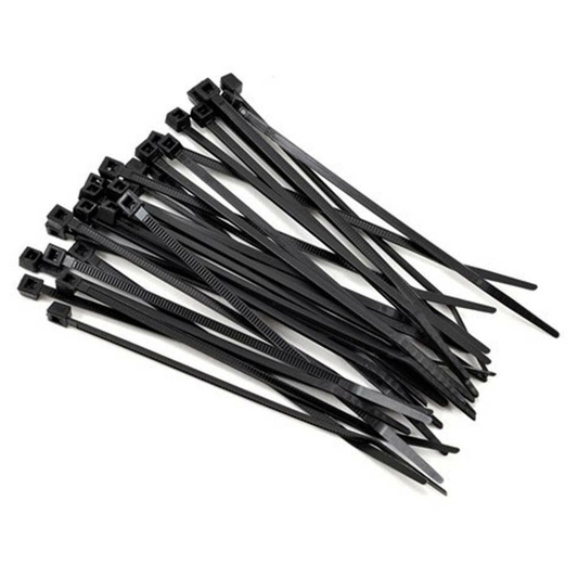 Unbranded 100 Pcs Black Plastic Cable Zip Tie Fasten Wrap 3x100mm DW
